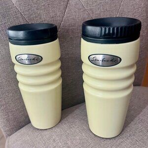 2 Starbucks Vintage Tumblers Ethel 16 oz, wheat
